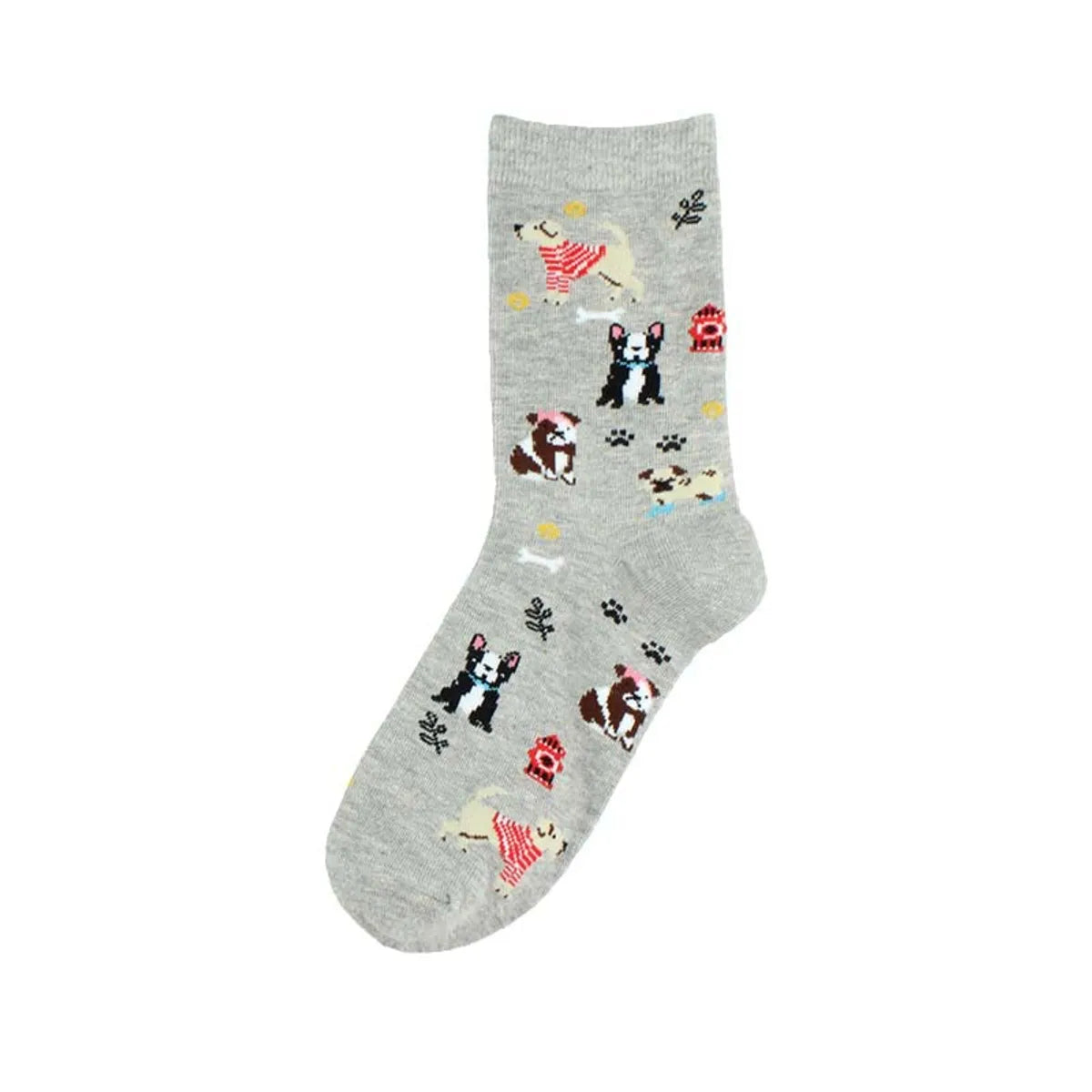 Unisex Casual Animal Cotton Crew Socks A Pair