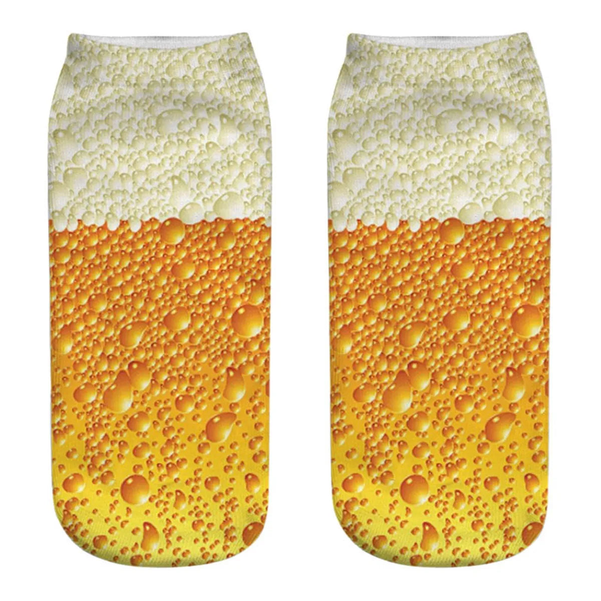 Unisex Casual Funny Beer Cotton Crew Socks A Pair