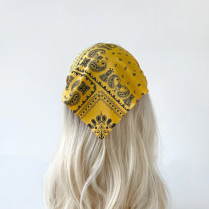 Unisex Casual Hip-Hop Rock Printing Cotton Hair Band Party Headpieces