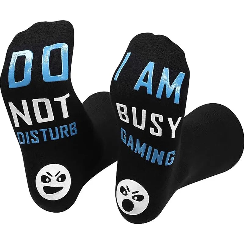 Unisex Casual Letter Cotton Crew Socks A Pair