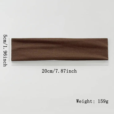 Unisex Casual Simple Style Solid Color Cloth Hair Band