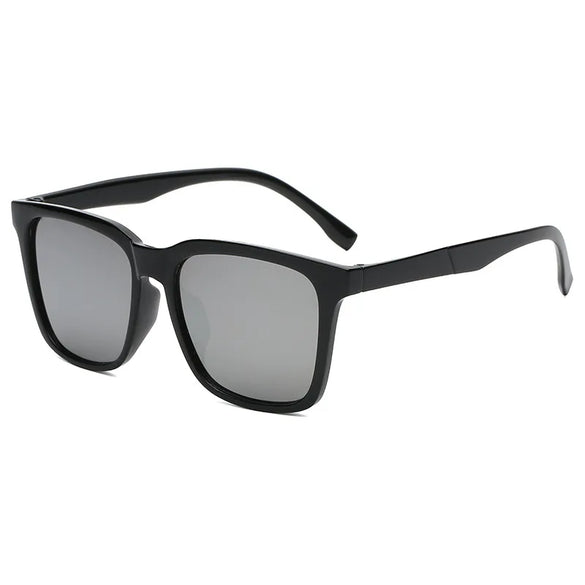 Unisex Casual Solid Color Ac Square Full Frame Sunglasses