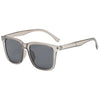 Unisex Casual Solid Color Ac Square Full Frame Sunglasses