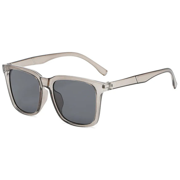 Unisex Casual Solid Color Ac Square Full Frame Sunglasses