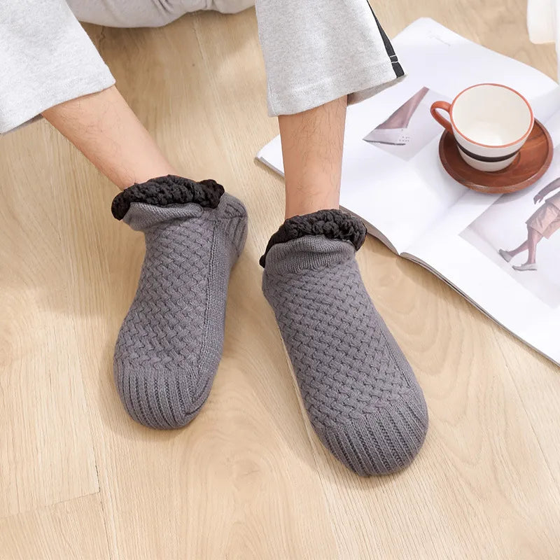 Unisex Casual Solid Color Cotton Polyacrylonitrile Fiber Ankle Socks A Pair