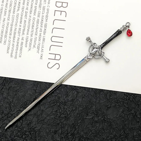 Unisex Chinoiserie Retro Ethnic Style Geometric Sword Alloy Plating Hairpin