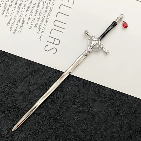Unisex Chinoiserie Retro Ethnic Style Geometric Sword Alloy Plating Hairpin