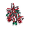 Unisex Christmas Bell Brooch Collar Pin In Alloy With Electroplated Finish Fashion Corsage Jewelry Accessory