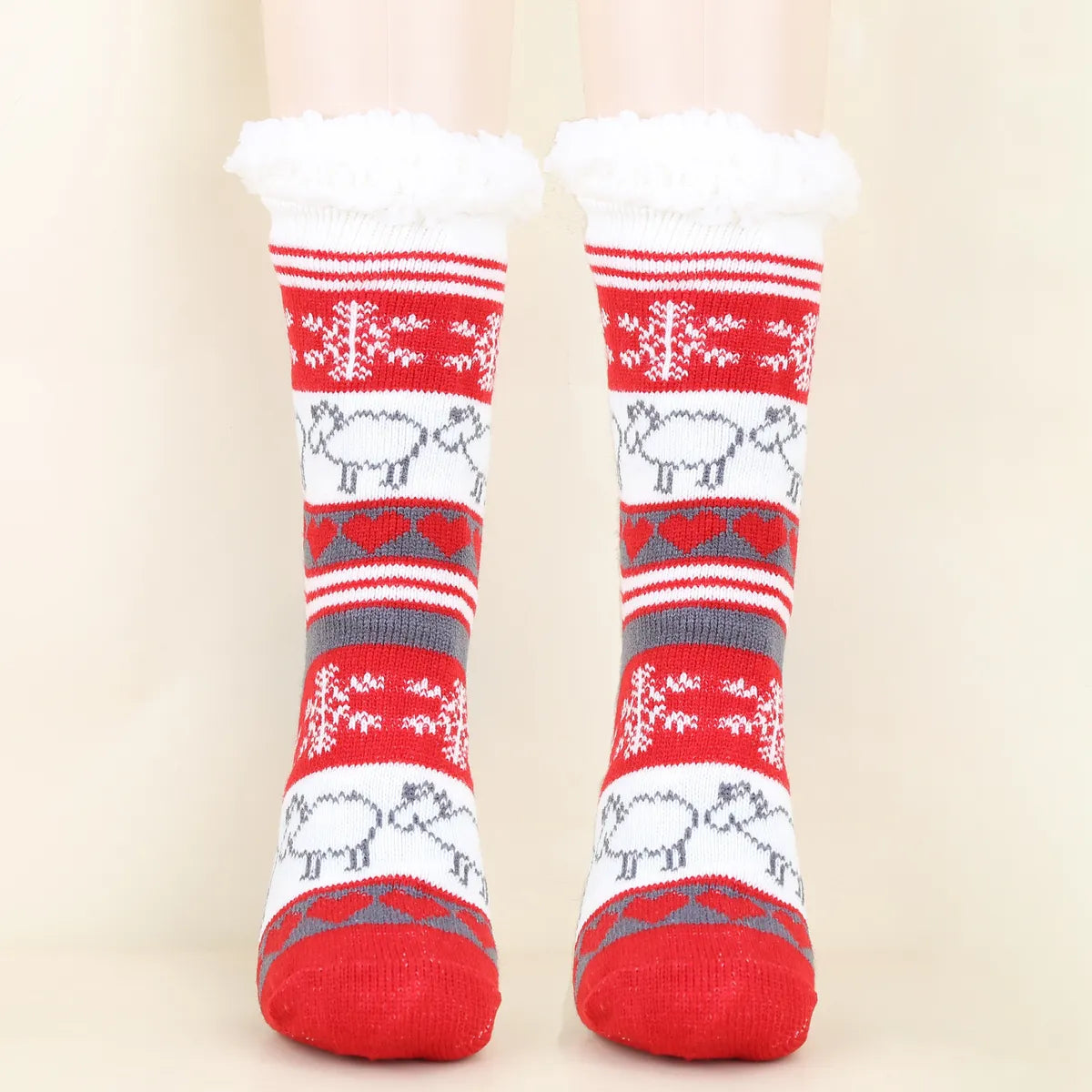 Unisex Christmas Cartoon Polyester Cotton Polyester Crew Socks A Pair