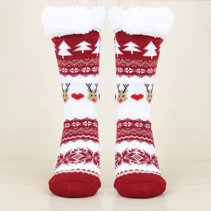 Unisex Christmas Cartoon Polyester Cotton Polyester Crew Socks A Pair