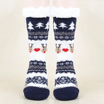 Unisex Christmas Cartoon Polyester Cotton Polyester Crew Socks A Pair