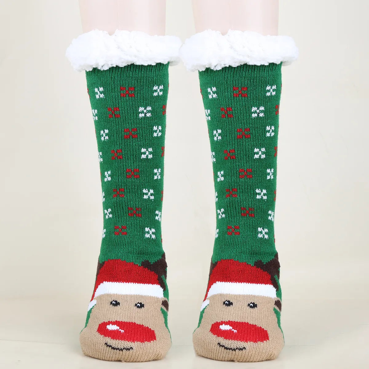 Unisex Christmas Cartoon Polyester Cotton Polyester Crew Socks A Pair