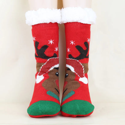 Unisex Christmas Cartoon Polyester Cotton Polyester Crew Socks A Pair