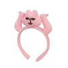 Unisex Cloth Handmade Funny Pink Rabbit Hair Hoop Hair Accessories