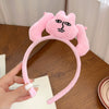 Unisex Cloth Handmade Funny Pink Rabbit Hair Hoop Hair Accessories