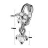 Unisex Copper Flower Geometry Ear Bone Ring And Earrings With Electroplated Horse Eye Crown And Grab Butterfly Pendant And Zircon Piercing Ear Buckle