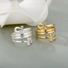 Unisex Copper Opening Adjustable Ring With Electroplating Treatment