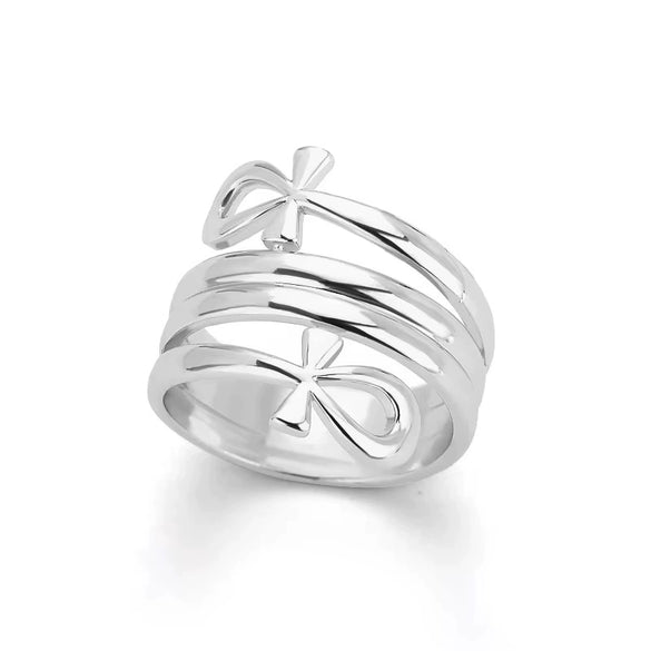 Unisex Copper Opening Adjustable Ring With Electroplating Treatment