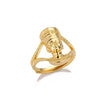 Unisex Copper Opening Adjustable Ring With Electroplating Treatment