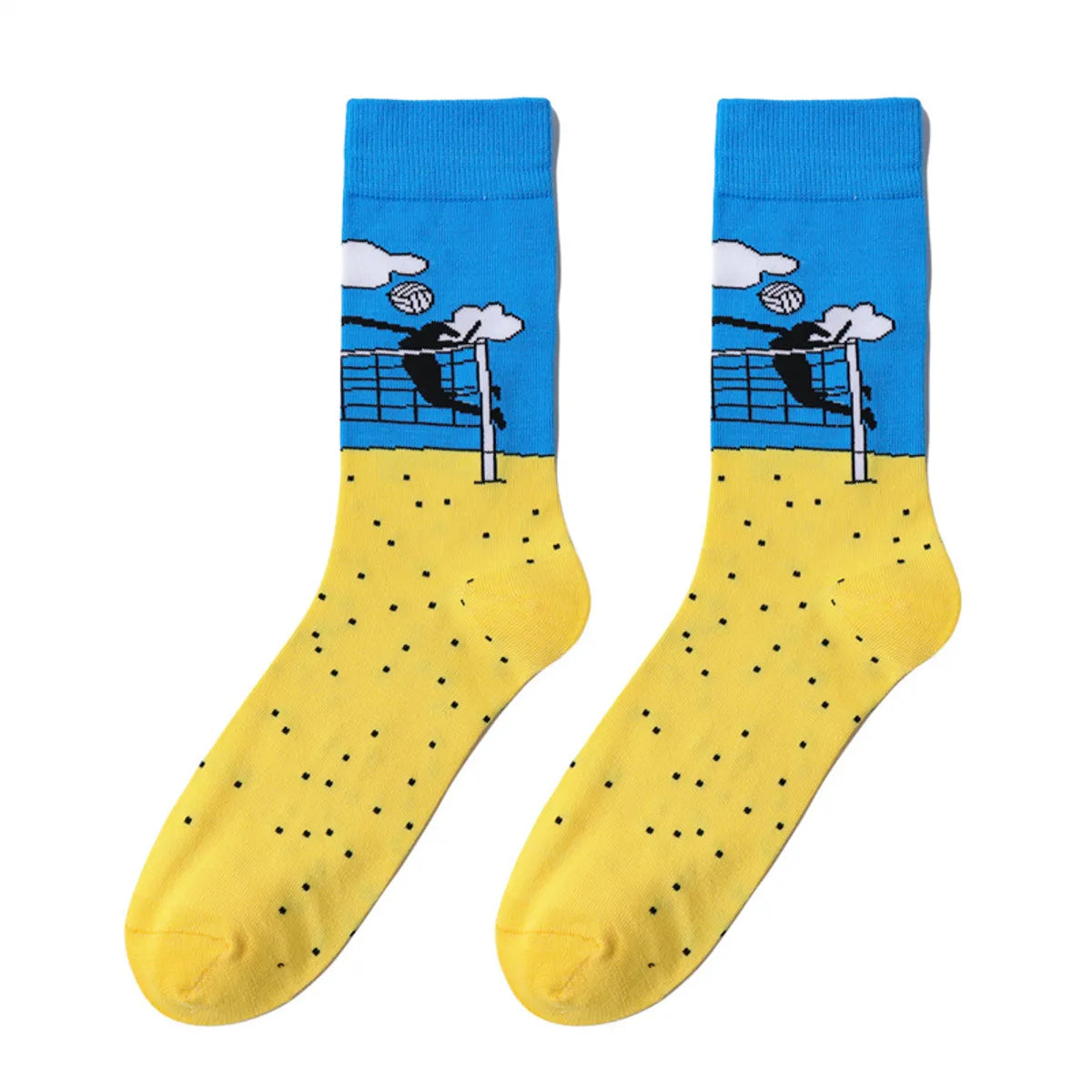 Unisex Cute Animal Skull Cotton Crew Socks A Pair