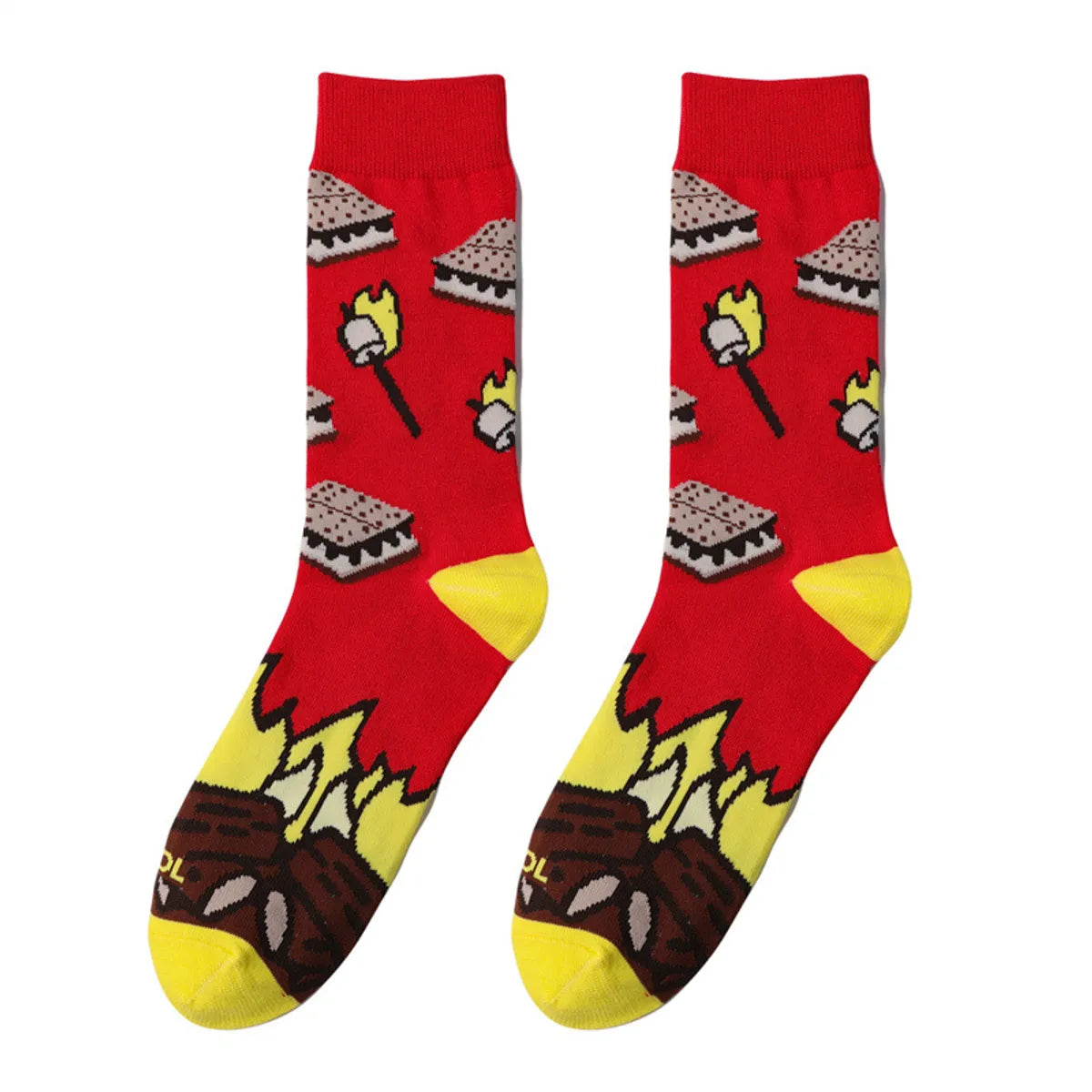 Unisex Cute Animal Skull Cotton Crew Socks A Pair