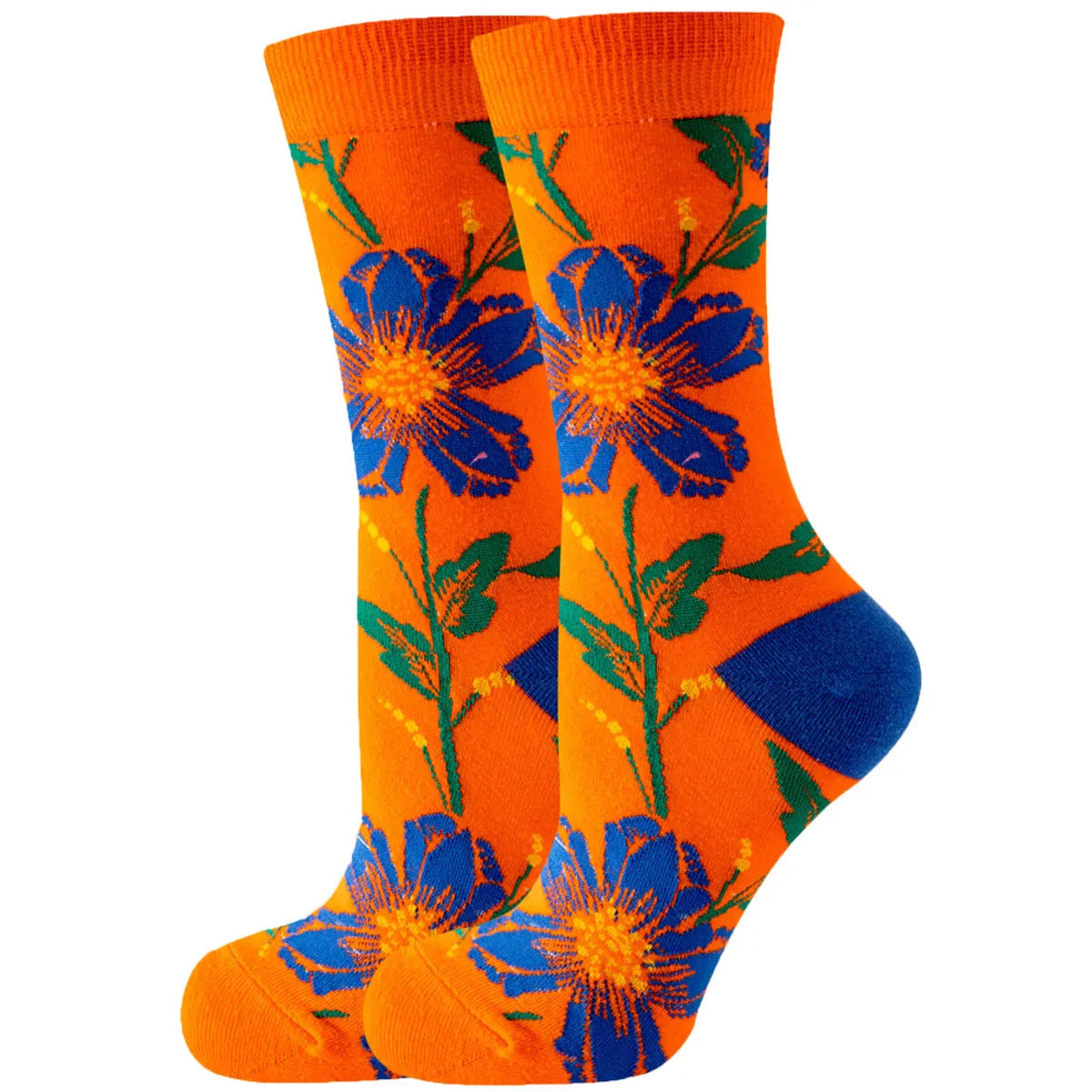 Unisex Cute Fruit Flower Cotton Crew Socks 1 Set