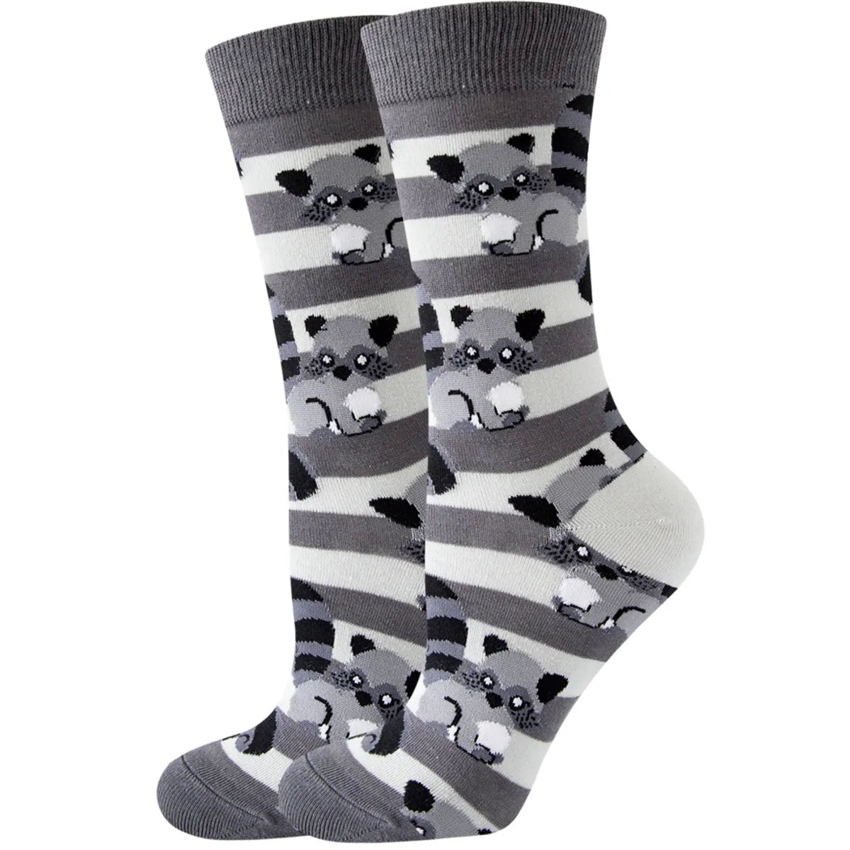 Unisex Cute Fruit Flower Cotton Crew Socks 1 Set