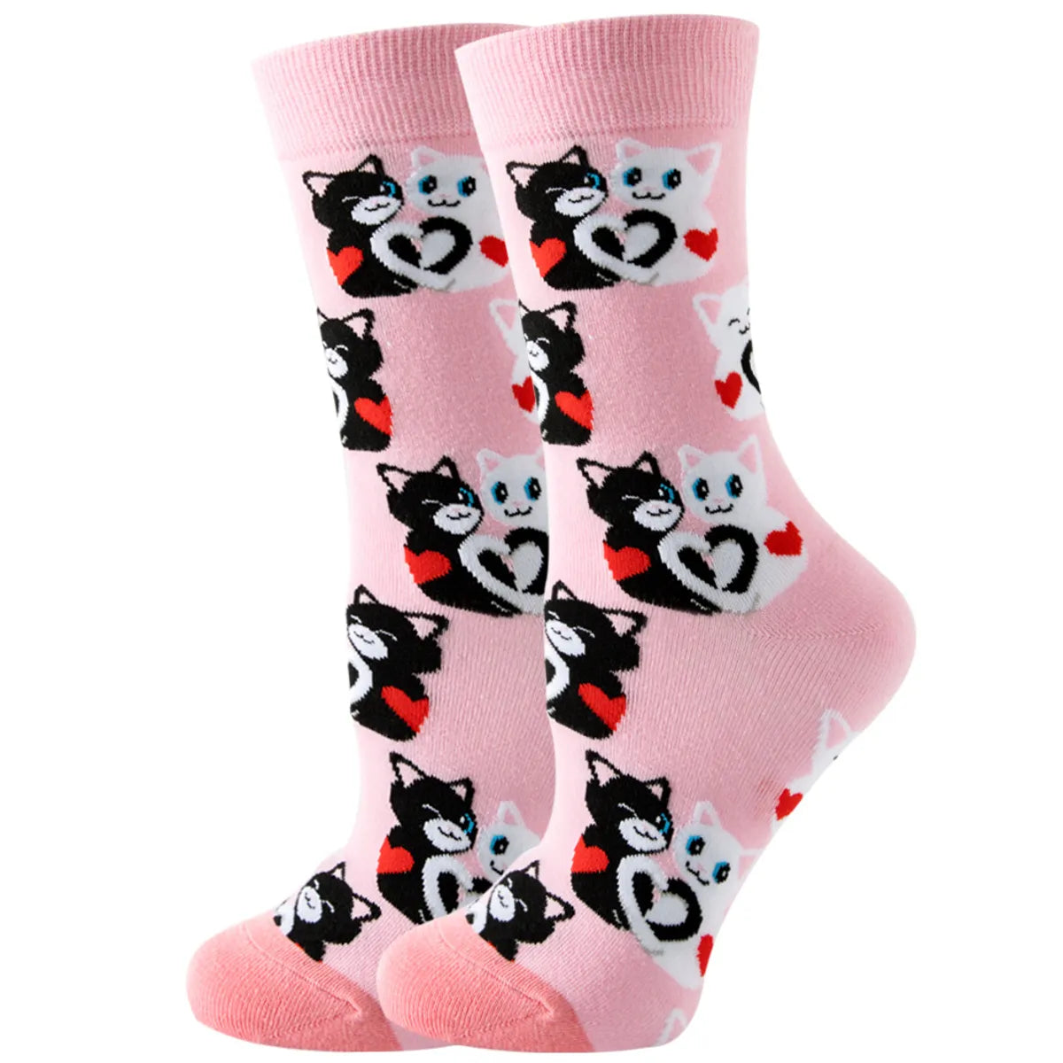 Unisex Cute Fruit Flower Cotton Crew Socks 1 Set