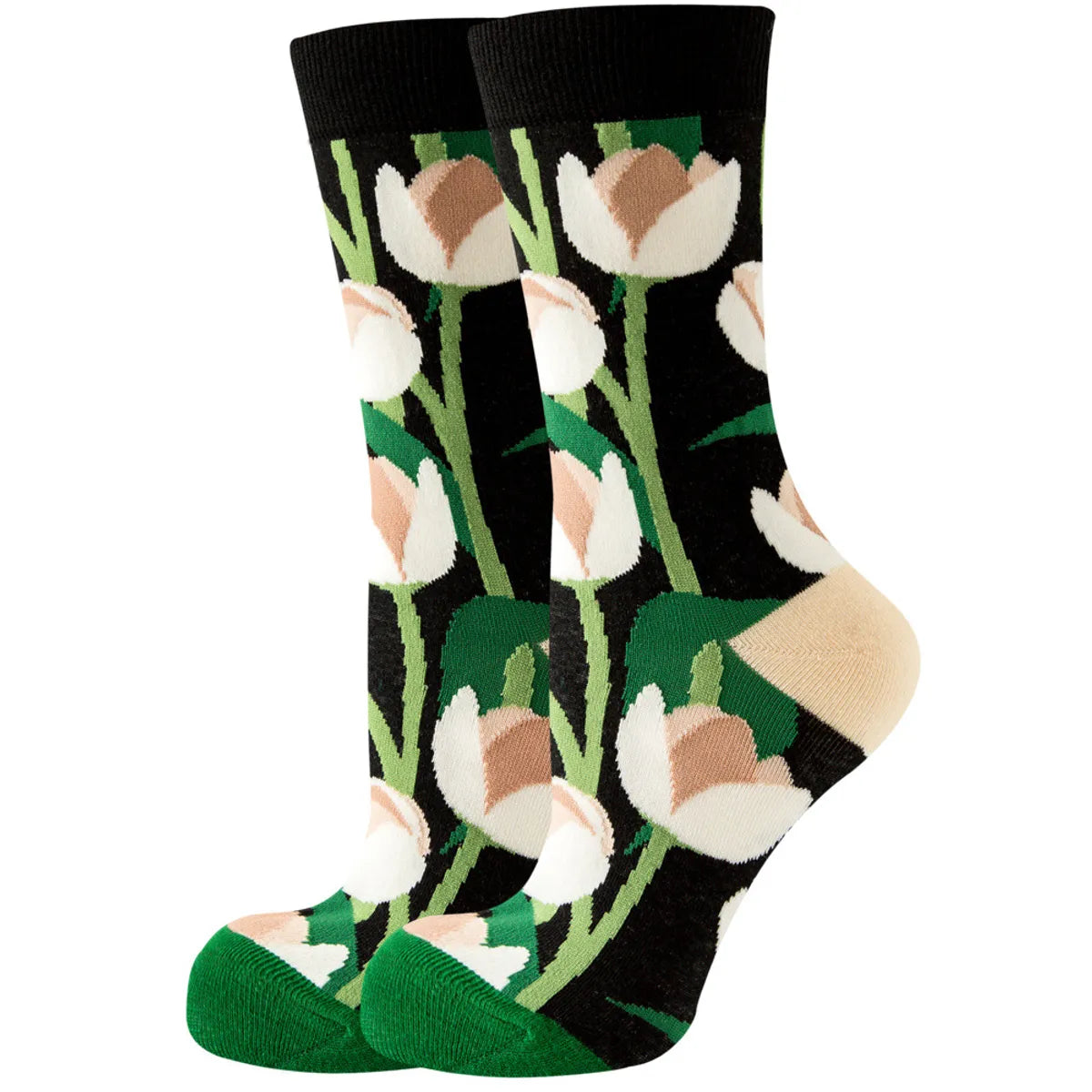 Unisex Cute Fruit Flower Cotton Crew Socks 1 Set