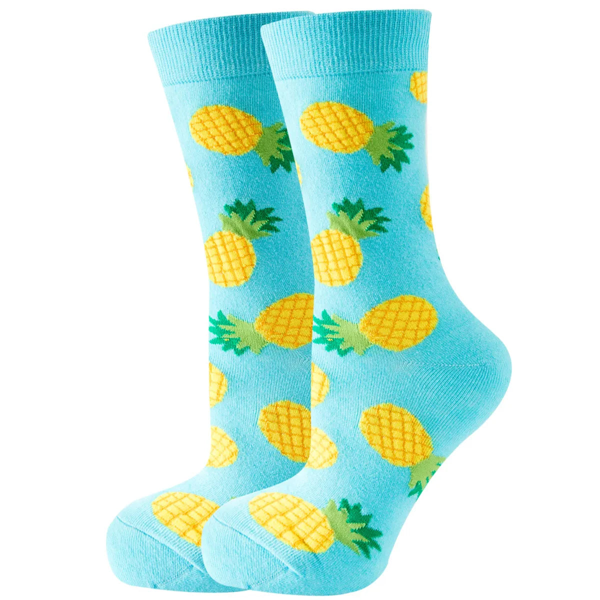 Unisex Cute Fruit Flower Cotton Crew Socks 1 Set