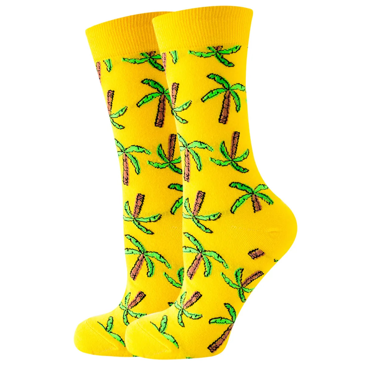 Unisex Cute Fruit Flower Cotton Crew Socks 1 Set