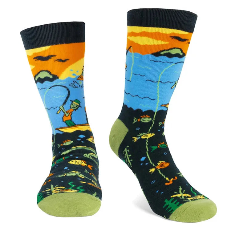 Unisex Cute Funny Cartoon Cotton Crew Socks A Pair