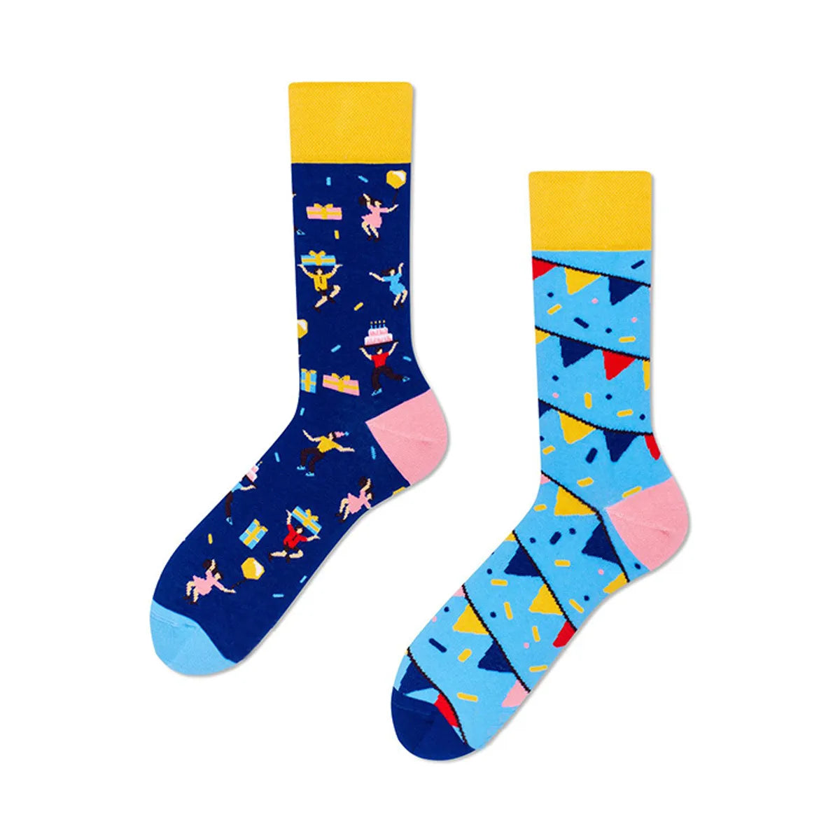 Unisex Cute Simple Style Cartoon Cotton Crew Socks A Pair