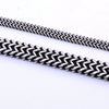 Unisex Double Layer Titanium Steel Bracelet With Retro Fish Scale Design Polished Finish And Floral Details
