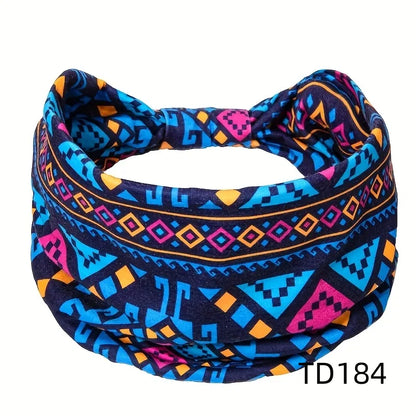 Unisex Elegant Modern Style Simple Style Digital Printing Stripe Rayon Knit Hair Band