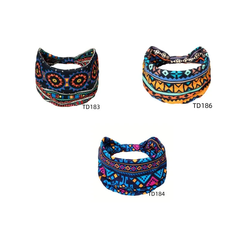 Unisex Elegant Modern Style Simple Style Digital Printing Stripe Rayon Knit Hair Band