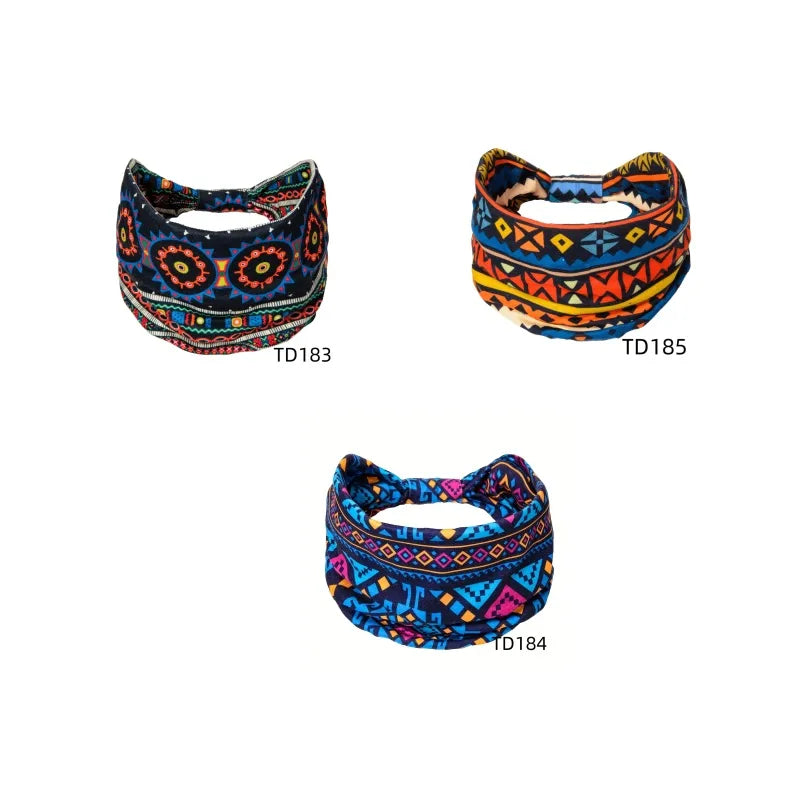 Unisex Elegant Modern Style Simple Style Digital Printing Stripe Rayon Knit Hair Band