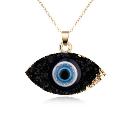 Unisex Eye Natural Stone Resin Necklaces Go190430120123