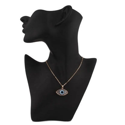 Unisex Eye Natural Stone Resin Necklaces Go190430120123