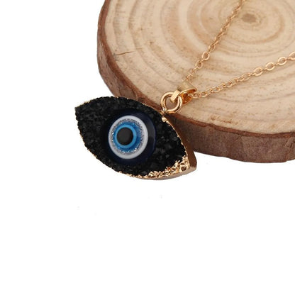 Unisex Eye Natural Stone Resin Necklaces Go190430120123