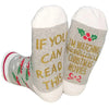 Unisex Fashion Christmas Tree Letter Star Cotton Printing Crew Socks