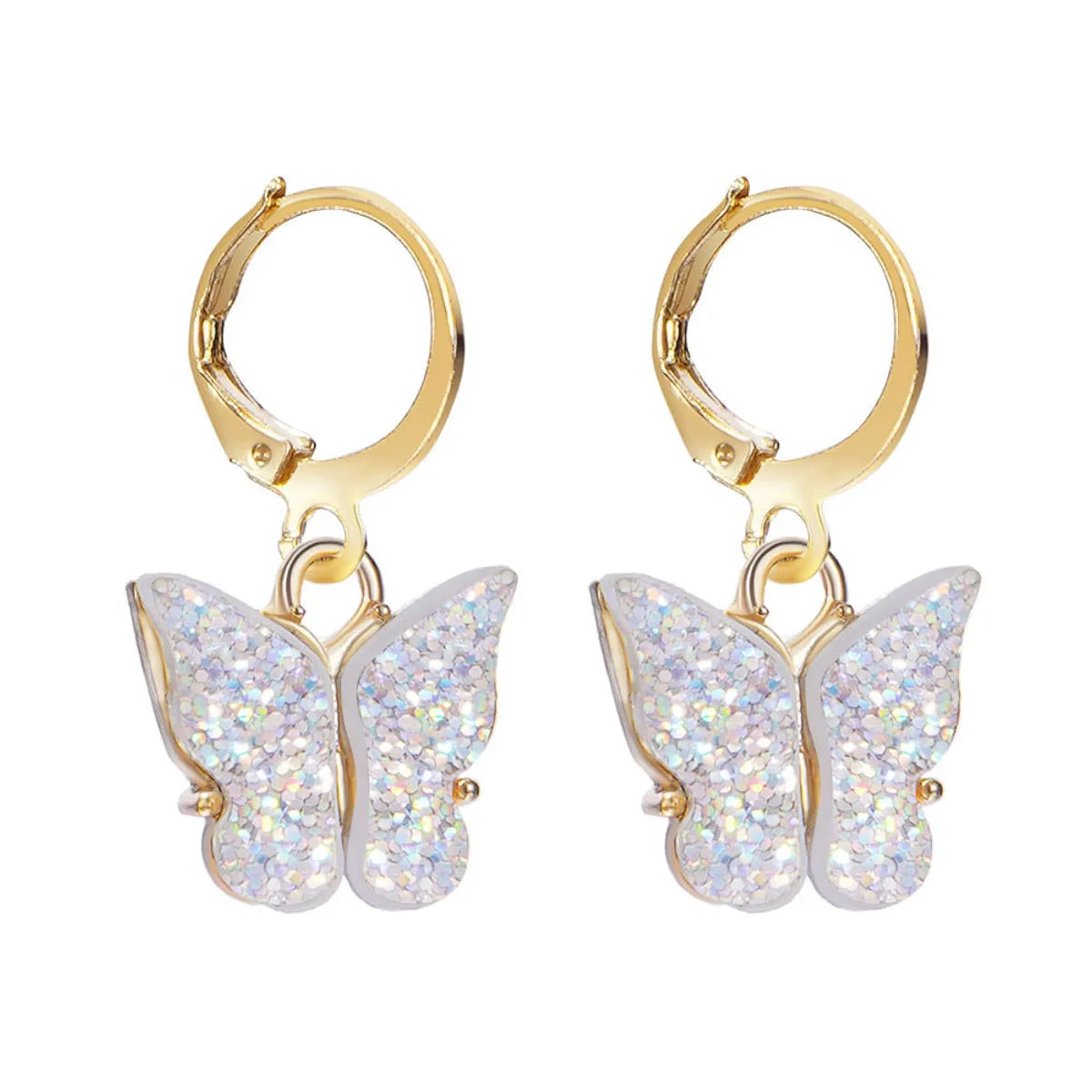 Unisex Fashion Geometric Butterfly Alloy Artificial Pearls Earrings Drop Earrings