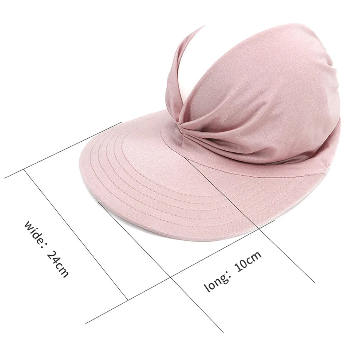 Unisex Fashion Solid Color Flat Eaves Sun Hat