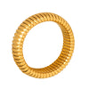 Unisex Fashion Street Style Spiral Pattern Snake Ring In Titanium Steel With Electroplating