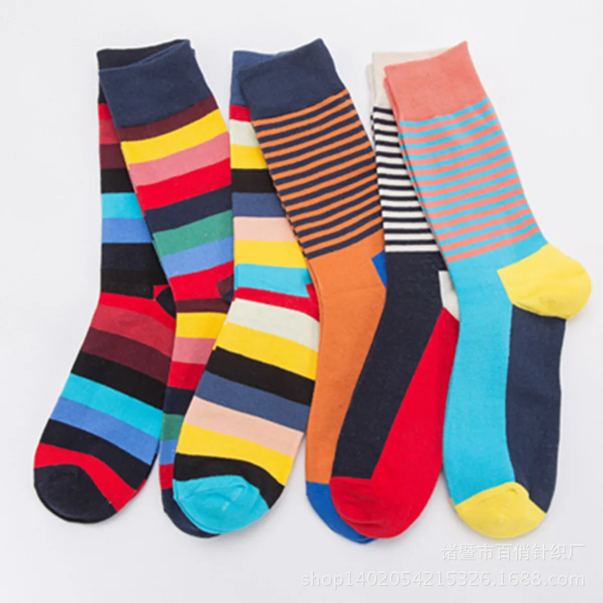 Unisex Fashion Stripe Cotton Jacquard Ankle Socks