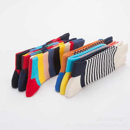 Unisex Fashion Stripe Cotton Jacquard Ankle Socks