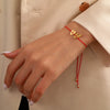 Unisex Friendship Bracelet Titanium Steel Geometric Handwoven