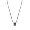 Unisex Geometric Cylinder Pendant Necklace In Polished Stainless Steel With Titanium Steel Pendant Minimalist Hiphop Jewelry