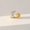 Unisex Geometric Electroplated Water Drop Shaped Zircon Adjustable Open Index Finger Ring