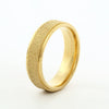 Unisex Geometric Frosted Titanium Steel Ring With Rose Gold Electroplated Finish Personality Style Jewelry